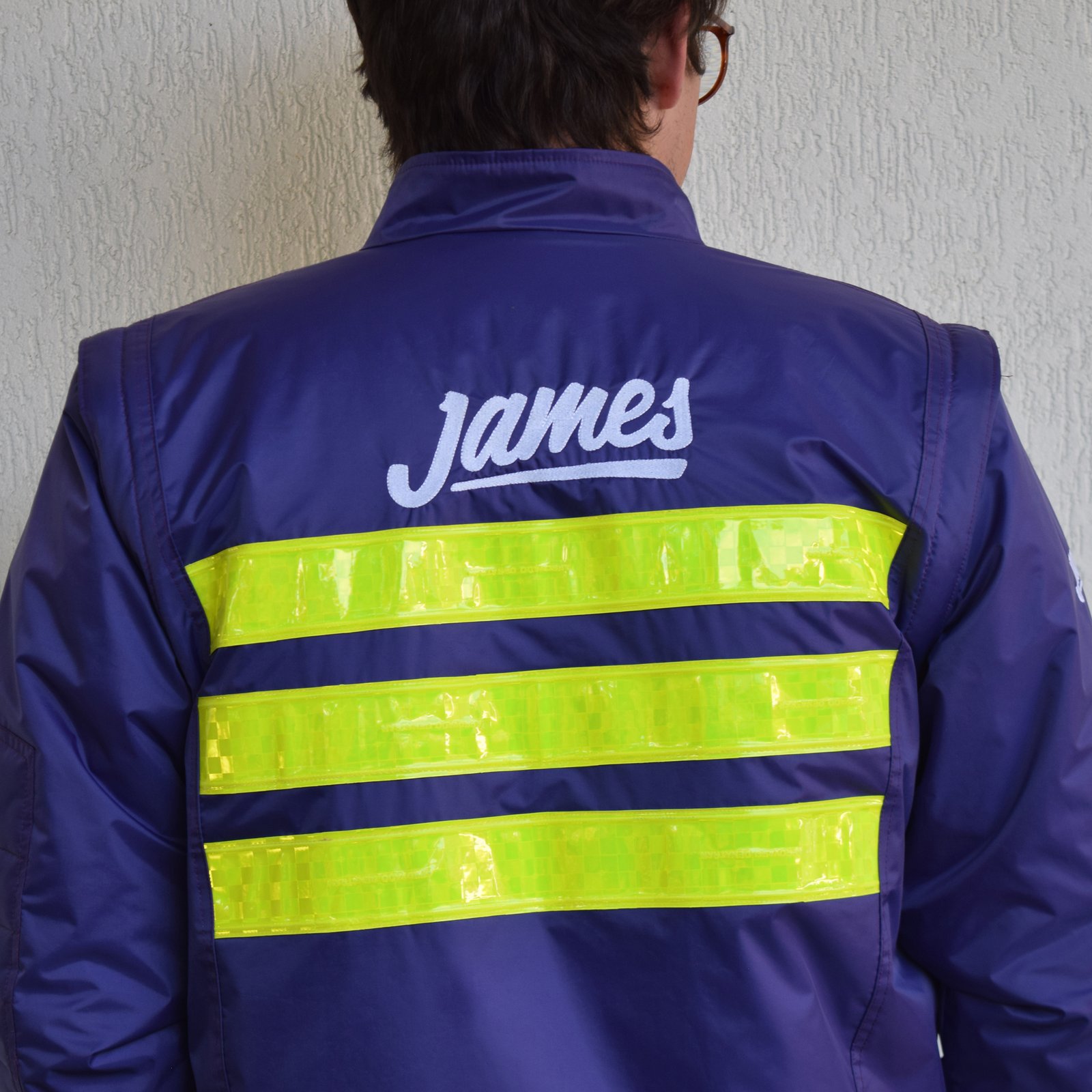 jaqueta de motoboy com faixa refletiva